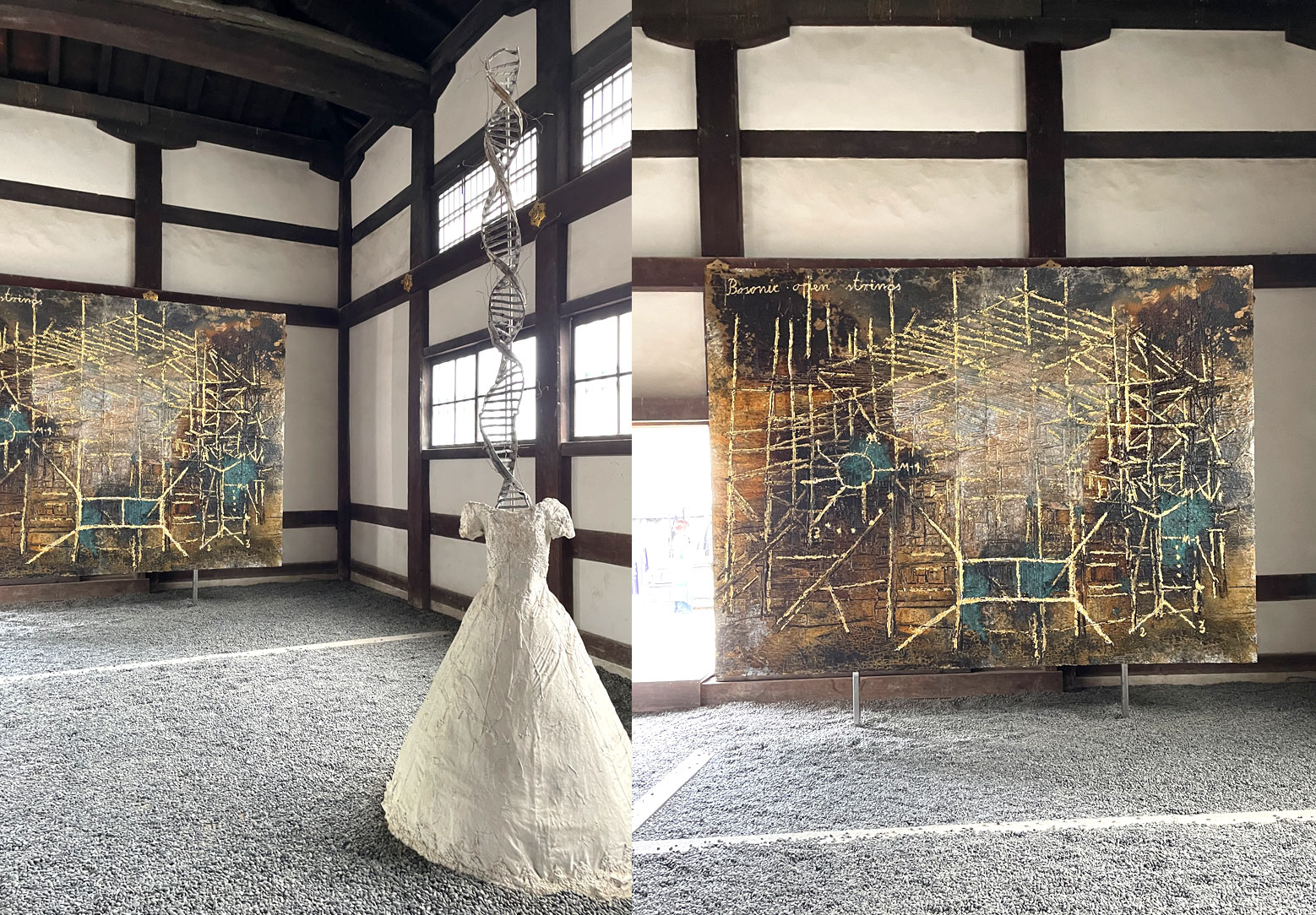 Anselm Kiefer Bosonic open strings SOLARIS Nijo Castle installation