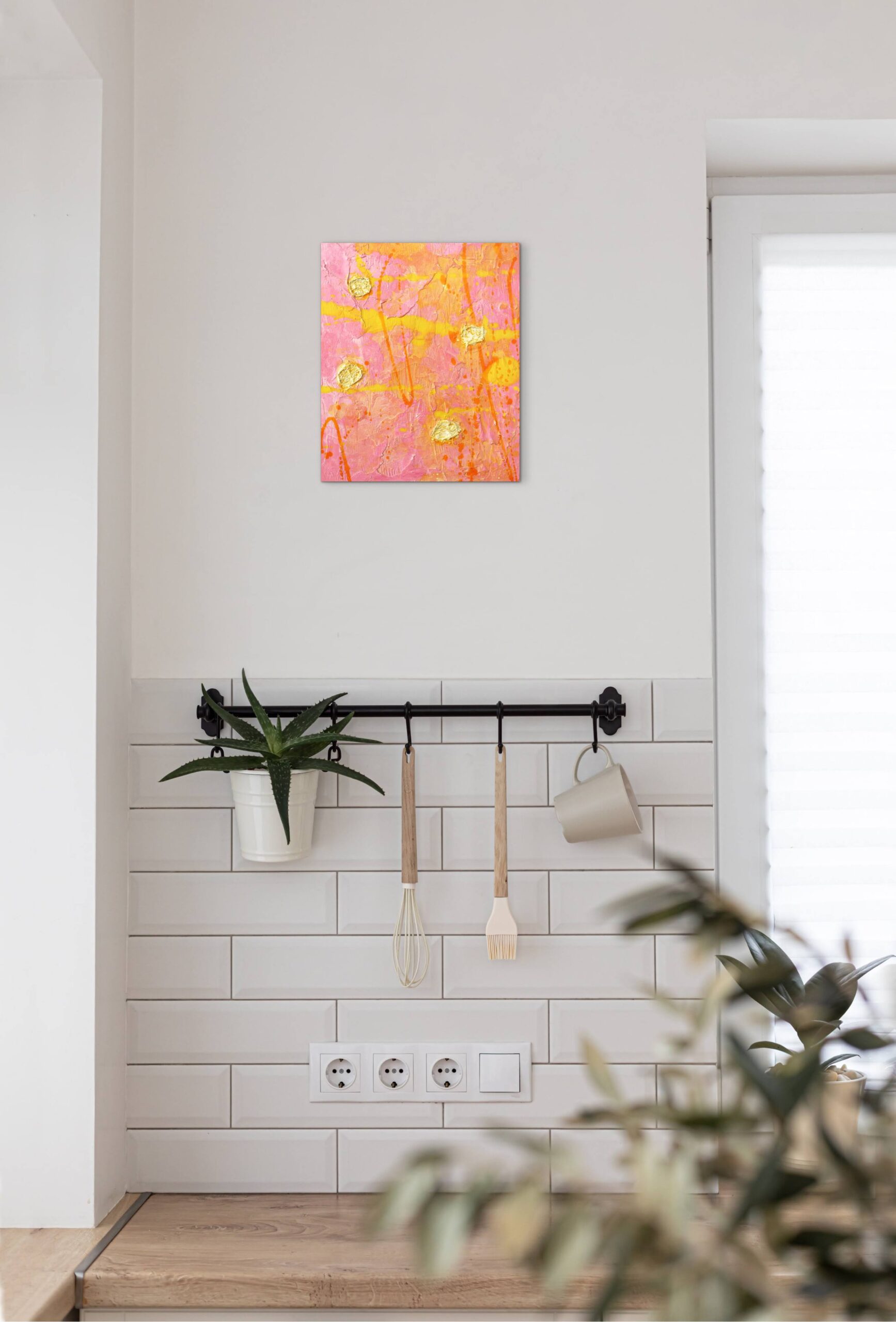 Asahi Tanaka, Nectar, Other Works, kitchen wall display mockup