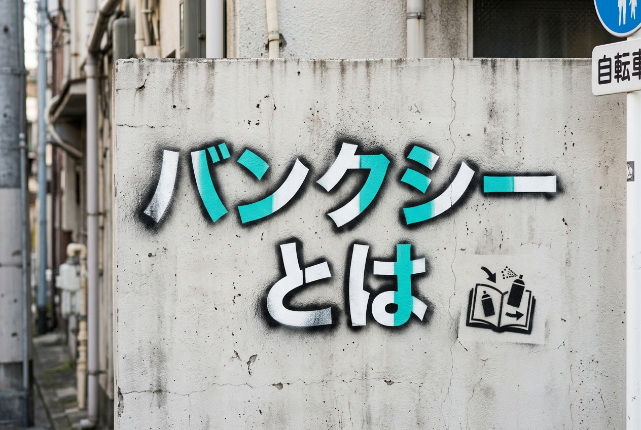 バンクシーとは？ストリートアートの謎と代表作【やさしく解説】