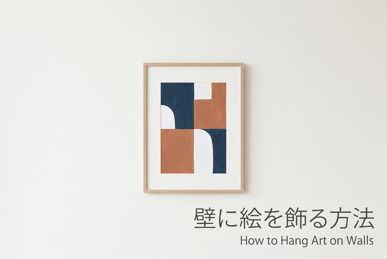 壁に絵を飾る方法｜賃貸OK・高さ・金具の基本【おしゃれに】
